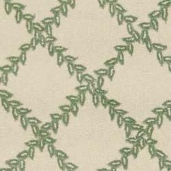 Hand hooked Trellis Ivory/ Light Green Wool Rug (2'6 x 10') Safavieh Runner Rugs