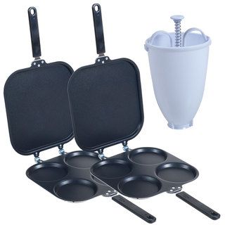 Perfect Pancake Maker (Set of 2) with Batter Dispenser Specialty Cookware
