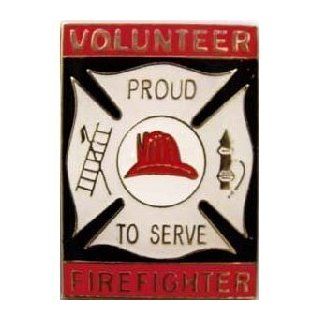 Volunteer Firefighter Proud to Serve pin Health & Personal Care