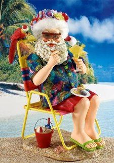 Dept 56 Clothtique Possible Dreams *Margaritaville* Santa on the Beach W/Margarita  Holiday Figurines  