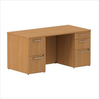 BBF 300 Series 60" Desk with Pedestals in Modern Cherry   300SDDP60MCK