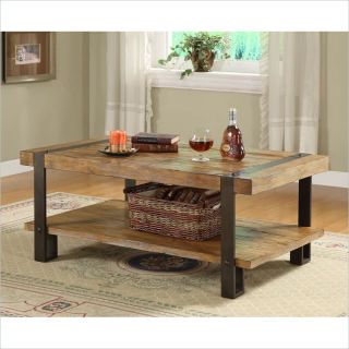 Riverside Sierra Rectangular Cocktail Table in Landmark Worn Oak   3402