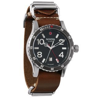 Nixon Men's A269 019 'The Diplomat' Brown Leather Watch Nixon Men's Nixon Watches
