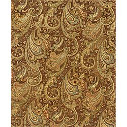 Evan Brown/ Gold Transitional Area Rug (8'3 x 11'3) Style Haven 7x9   10x14 Rugs