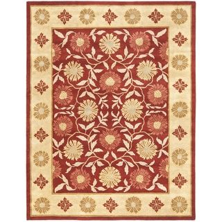 Handmade Heritage Khor Red/ Beige Wool Rug (5' x 8') Safavieh 5x8   6x9 Rugs