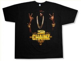 Bravado Adult 2 Chainz "Deuces" Black T Shirt (X Small) at  Men�s Clothing store Fashion T Shirts