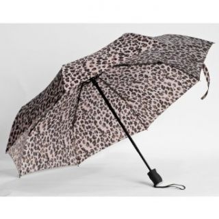 Mini Triple Fold Print Umbrella Pattern Cheetah Print Clothing