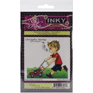 Inky Impressions Cling Rubber Stamps Christopher Mowing Wood Stamps