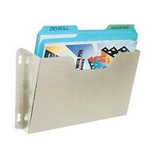 Buddy Products Wall Pocket, Steel, Letter Size, Putty (5201 6)  Hanging Wall Files 