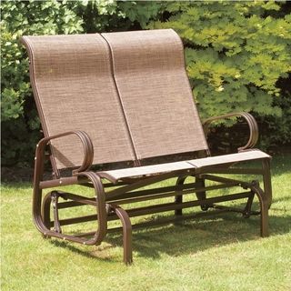 Havana Bronze Twin Seat Outdoor Glider Outdoor Benches