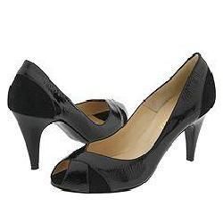 BRUNOMAGLI Didia Black Crinkled Patent/Suede BRUNOMAGLI Heels