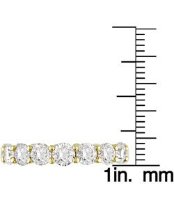 18k Yellow Gold 5ct TDW Diamond Full Eternity Band (G H, SI1 SI2) Diamond Rings