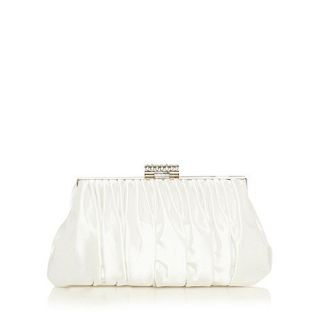 No. 1 Jenny Packham Designer ivory pleated frame bag