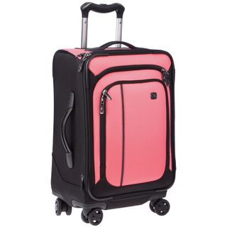 Victorinox Swiss Army Werks Traveler 4.0 Pink 20 inch Dual Caster Carry on Spinner Upright Victorinox Swiss Army Carry On Uprights