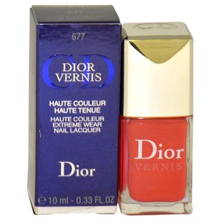 Dior Vernis #677 Blazing Pink Intense Nail Lacquer (0.33 ounce) Christian Dior Nail Polish