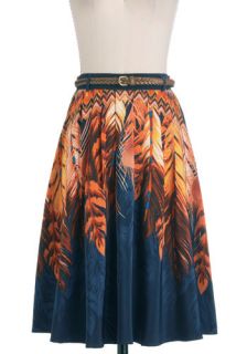 Indigo Swirls Skirt  Mod Retro Vintage Skirts