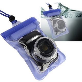 BasAcc Blue Waterproof Camera Case with Rope BasAcc Cases & Holders