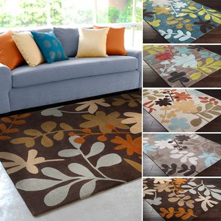 Hand Tufted Floral Contemporary Area Rug (8' x 11') 7x9   10x14 Rugs