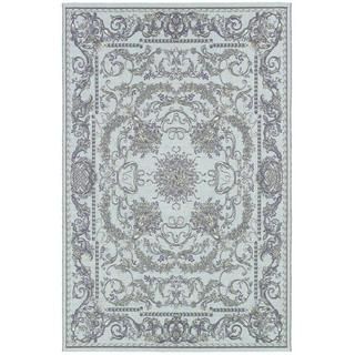 Dolce Messina/ Sky Blue grey Power Loomed Area Rug (8'1 x 11'2) COURISTAN INC 7x9   10x14 Rugs