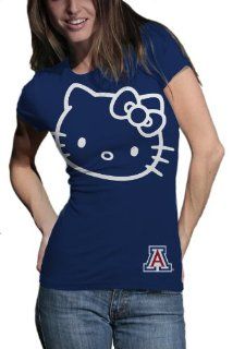 NCAA Arizona Wildcats Hello Kitty Inverse Junior Crew Tee Shirt, Navy, Small  Sports Fan T Shirts  Sports & Outdoors