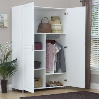 SystemBuild Wardrobe in White Aquaseal   7361401PCOM