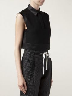 3.1 Phillip Lim Cropped Collared Tank   Curve