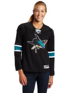 NHL Women's San Jose Sharks Premier Jersey, Black, Large  Sports Fan Jerseys  Clothing