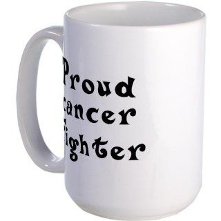  Proud cancer fighter Large Mug   Standard Kitchen & Dining