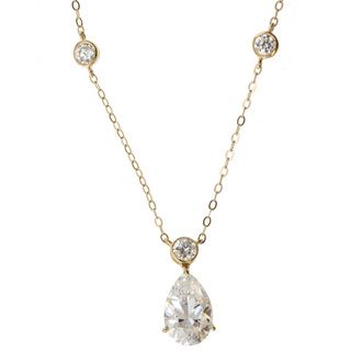 Michael Valitutti Signity 14k Yellow Gold Cubic Zirconia Necklace Michael Valitutti Cubic Zirconia Necklaces