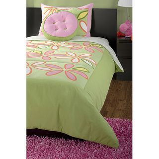 RizKidz 'Daisy Green' 3 piece Twin size Quilt Set Rizzy Home Kids' Bedding