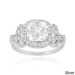 Icz Stonez Silver or Gold over Silver Cubic Zirconia Engagement style Ring ICZ Stonez Cubic Zirconia Rings