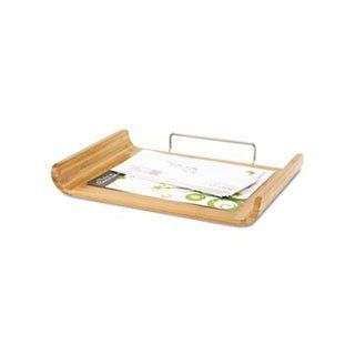 ** Desk Tray, Single Tier, Bamboo, Letter, Natural **   Office Desk Trays