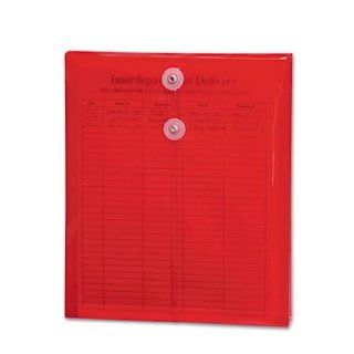 Smead Envelope with String Tie Closure, Top Loading, Letter Size, Red Poly, 5 per Pack (89547)  Filing Envelopes 