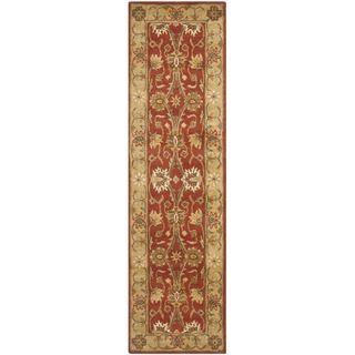 Handmade Kerman Rust/ Gold Wool Rug (2'3 x 8') Safavieh Runner Rugs