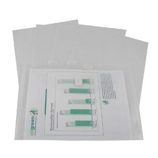 C Line Reusable Biodegradable Poly Envelopes, Side Loading, Letter Size, Clear, 5 Envelopes per Pack (35107)  Expanding File Jackets And Pockets 