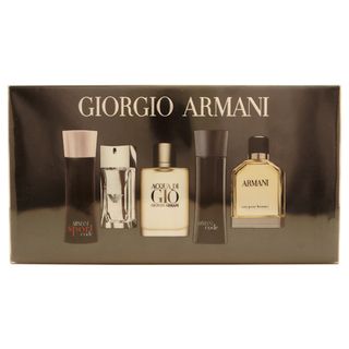 Giorgio Armani Variety Men's 5 piece Fragrance Set Giorgio Armani Gift Sets