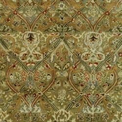 Handmade Persian Legend Light Green/ Beige Wool Rug (5' x 8') Safavieh 5x8   6x9 Rugs