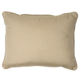 Canvas Antique Beige Corded Outdoor Pillows (Set of 2) Outdoor Cushions & Pillows