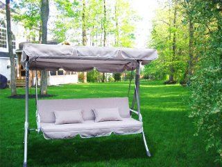 Outdoor Swing Canopy Replacement Porch Top Cover Seat Patio 66"x45" (Beige)  Home And Garden Products  Patio, Lawn & Garden
