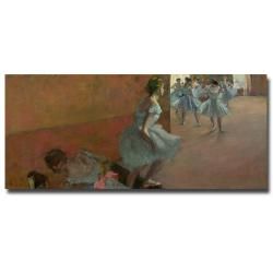 Edgar Degas 'Dancers Ascending a Staircase 1886' Canvas Art Trademark Fine Art Canvas