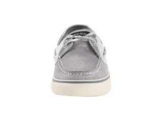 Sperry Top Sider Bahama 2 Eye Silver Sparkle Suede/Grey Patent