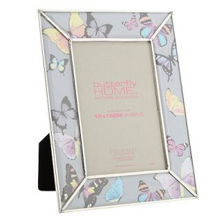Butterfly Home by Matthew Williamson Grey butterfly printed photo frame