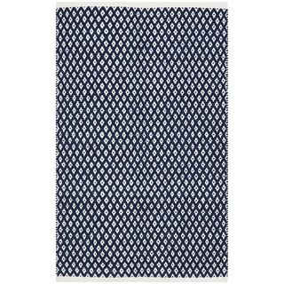 Hand loomed Moroccan Navy Cotton Rug (2'6 x 4') Safavieh Accent Rugs