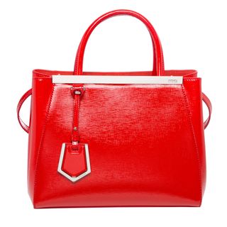 Fendi Petite 2Jours Patent Leather Shopper Bag Fendi Designer Handbags
