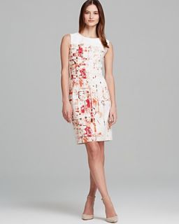 T Tahari Dakota Tweed Print Sleeveless Dress's