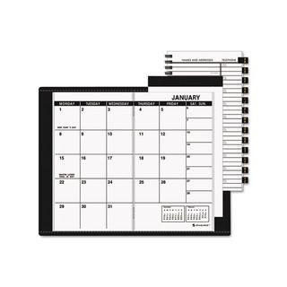 Recycled Black Unruled 2013 2014 Monthly Planner Appt. Books