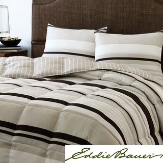Eddie Bauer Redmond Stripe Down Alternative Reversible Comforter Set Eddie Bauer Comforter Sets
