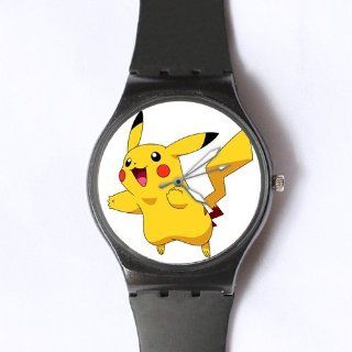 Custom Pikachu Watches Classic Photo Black Watch WXW 1728 Watches