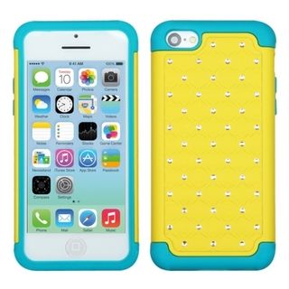 BasAcc Yellow/ Tropical Teal Lattice Case for Apple iPhone 5C BasAcc Cases & Holders