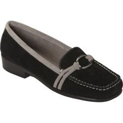Women's Aerosoles Dubious Black Combo Aerosoles Loafers